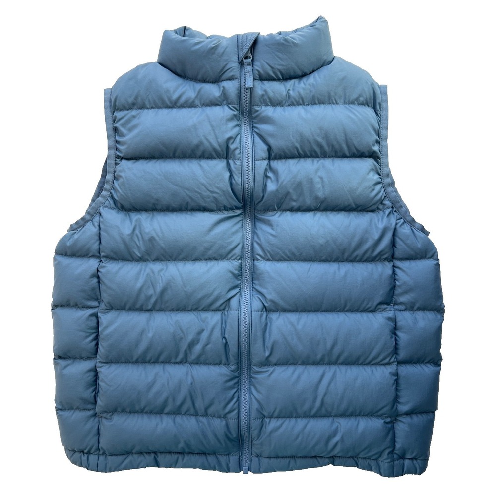 Lativ Airy Down Puffer Vest Youth 140 US 8/10 Blue Lightweight Packable